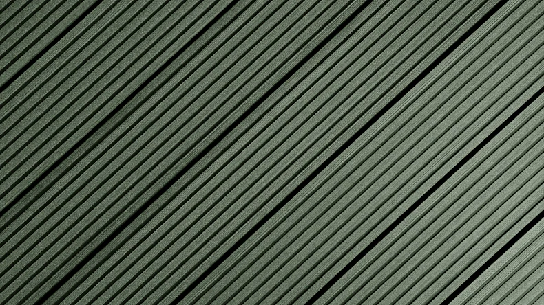 planeo Lame de terrasse WPC - Amato Anthracite strié fin/grossier