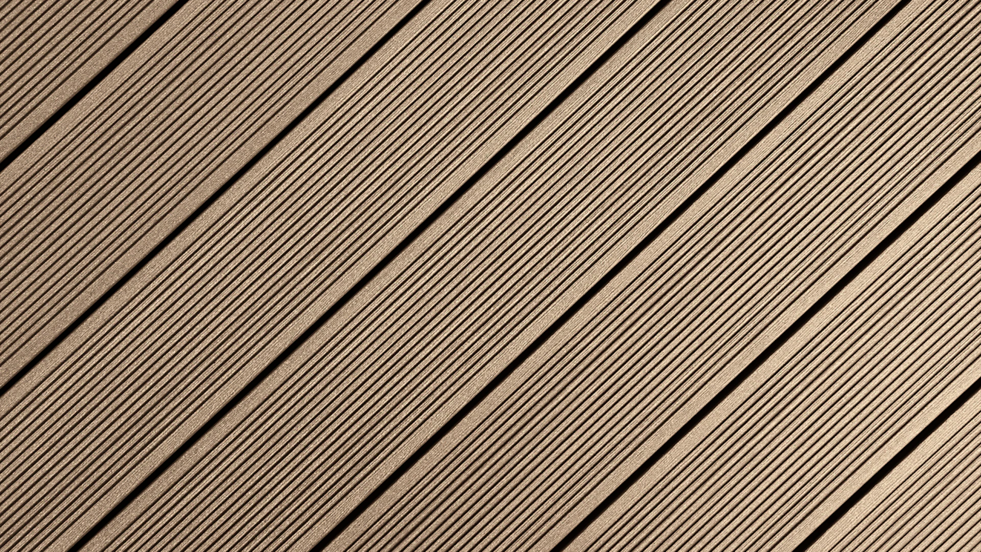 planeo WPC decking board - Amato Brown fine/coarse grooved