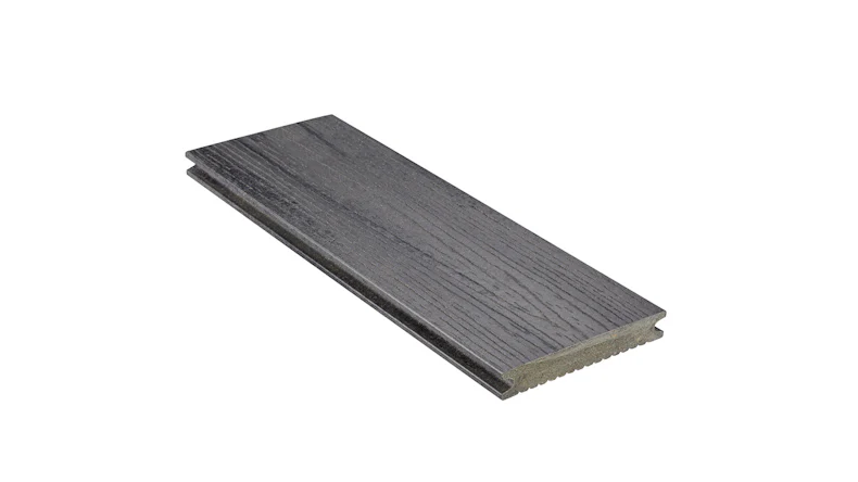planeo WPC decking boards - Ambiento grigio basalto leggermente spazzolato/finemente rigato