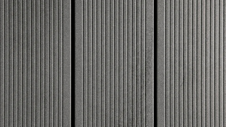 planeo WPC-Terrassendiele - Ambiento graphitgrau 4m leicht gebürstet/fein geriffelt