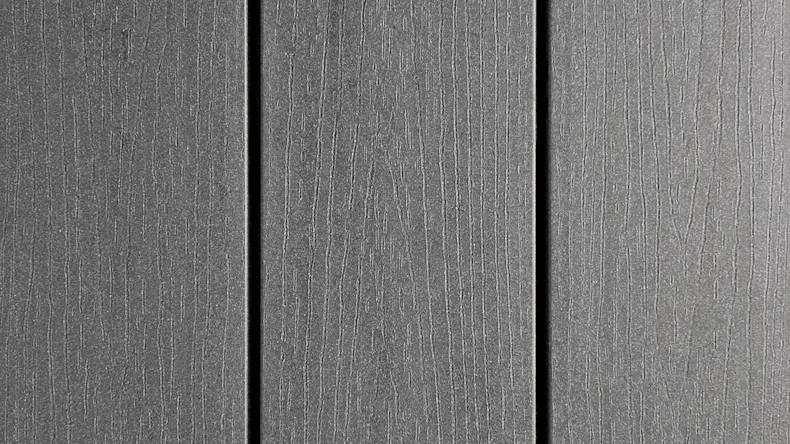 planeo WPC-Terrassendiele - Ambiento graphitgrau 4m leicht gebürstet/fein geriffelt