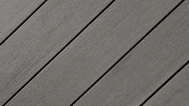 planeo WPC-Terrassendiele - Ambiento graphitgrau leicht gebürstet/fein geriffelt