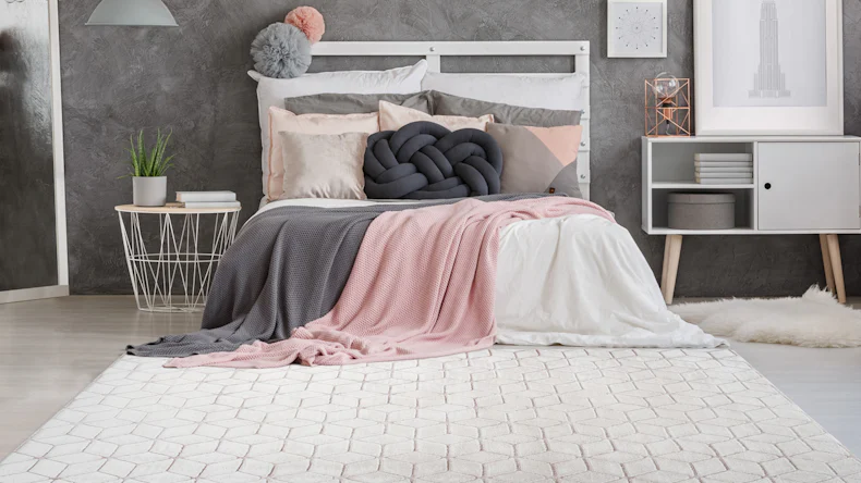 planeo Teppich - Vivica 125 Weiß / Rosé 160 x 230 cm