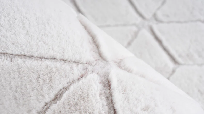 planeo Teppich - Vivica 125 Weiß / Rosé 160 x 230 cm
