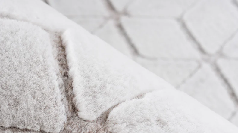 planeo Teppich - Vivica 125 Weiß / Taupe 160 x 230 cm