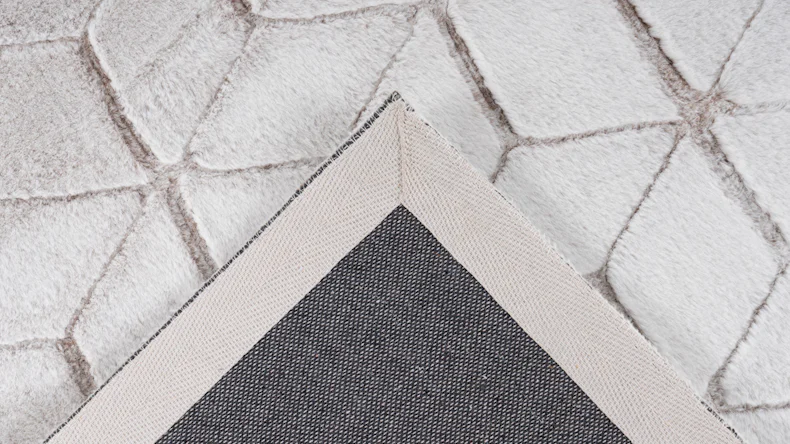 planeo Teppich - Vivica 125 Weiß / Taupe