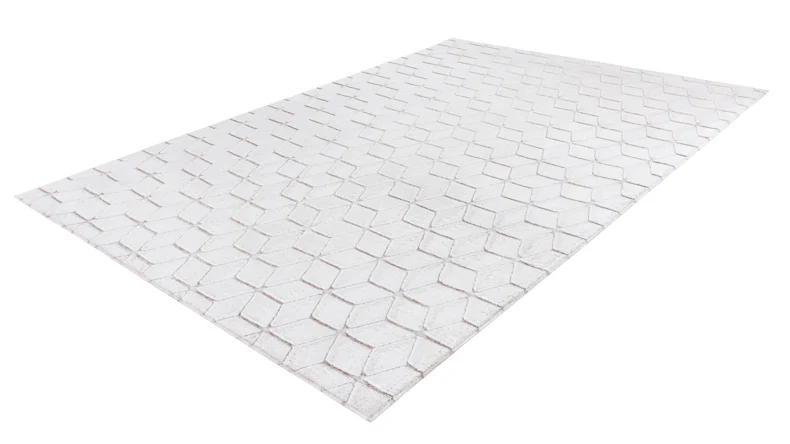 planeo Teppich - Vivica 125 Weiß / Taupe 160 x 230 cm