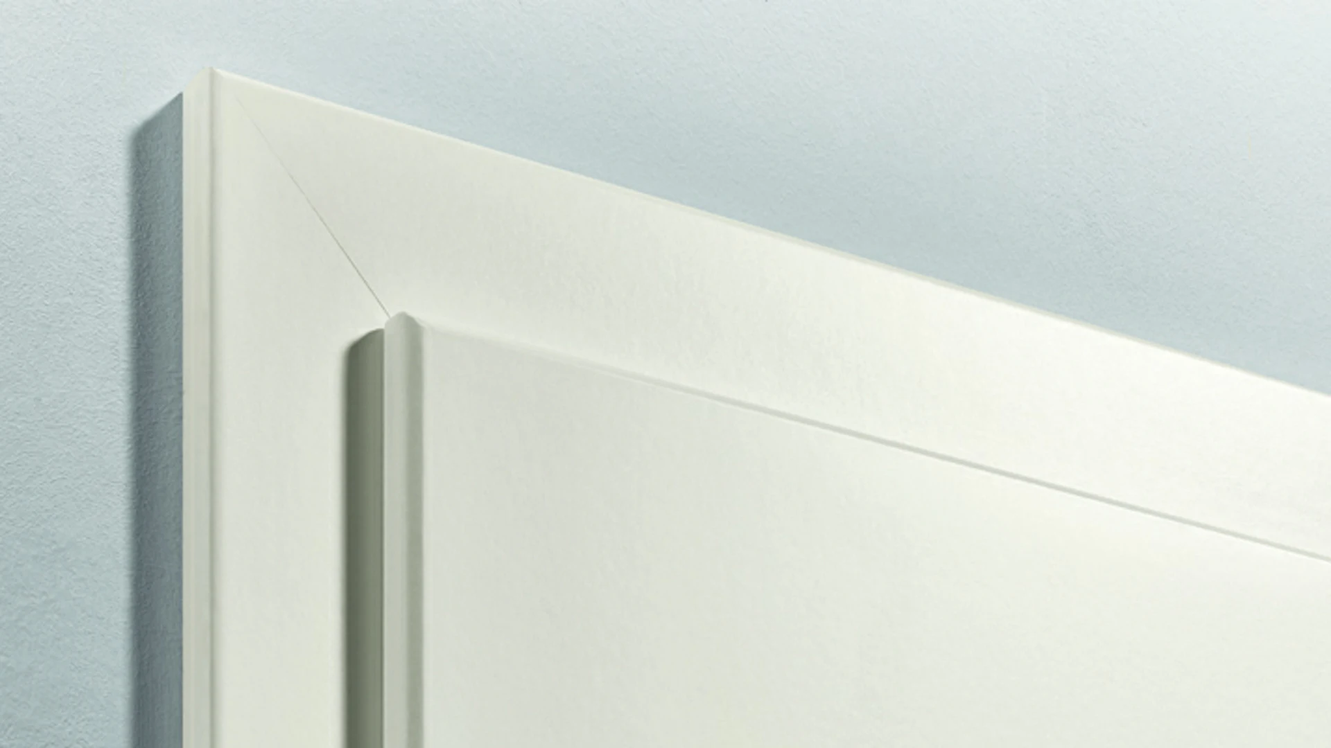 planeo standard frame round edge - white lacquer 9010 - 1985mm