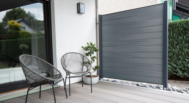 planeo FUN - WPC-Zaunset Anthrazit