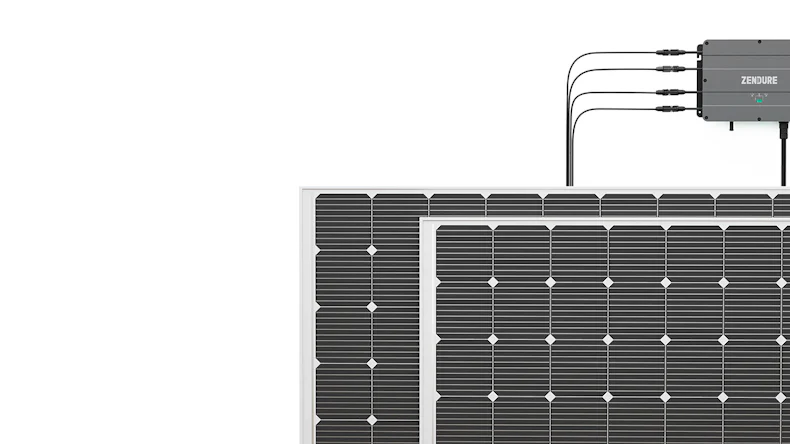 SolarFlow Speichersystem 2kWh mit 600W oder 800W Balkonkraftwerk für Fassadenmontage